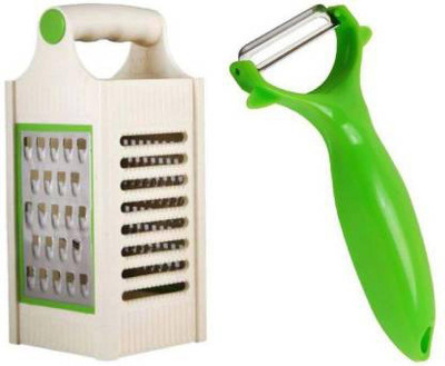 Ozimo 4 in 1 Vegetable Slicer & Grater And Y Shape Peeler Kitchen Tool Set(Multicolor, Slicer, Grater, Peeler)