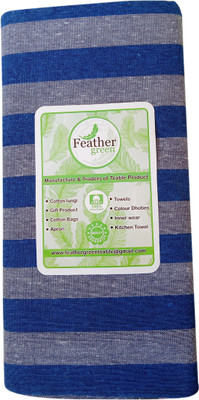 Feather Green Striped Blue Lungi