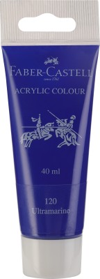 FABER-CASTELL Acrylic 40ml Tube - Ultramarine 120(Set of 1, Transparent)