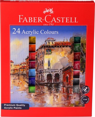 FABER-CASTELL 149024 Student Acrylic Set(Set of 1, Red)