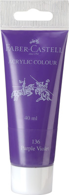 FABER-CASTELL Acrylic 40ml Tube - Purple Violet 136(Set of 1, Transparent)