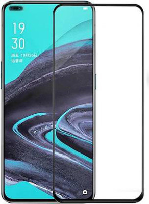 Krkis Edge To Edge Tempered Glass for Oppo Reno 3 Pro(Pack of 1)