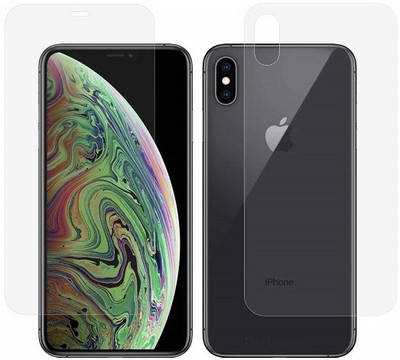 Bodoma Front and Back Screen Guard for Apple iPhone X(Pack of 2)