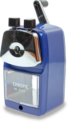 CHROME Table Single Pencil Sharpeners(Set of 1, Blue)