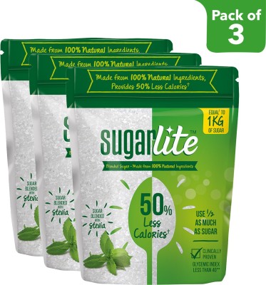Sugarlite 50% Less Calories Sugar Sugar (1500 g, Pack of 3)