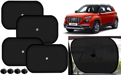 Auto Kite Side Window Sun Shade For Hyundai Universal For Car(Black)