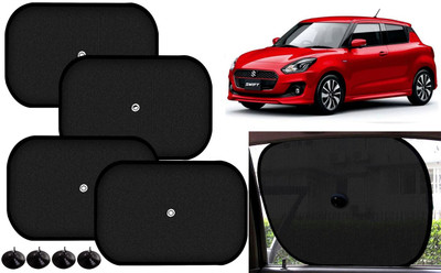 Auto Kite Side Window Sun Shade For Maruti Suzuki Swift(Black)