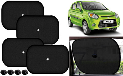 Auto Kite Side Window Sun Shade For Maruti Suzuki Alto 800(Black)