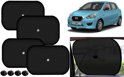 Auto Kite Side Window Sun Shade For Datsun Go(Black)