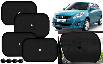 Auto Kite Side Window Sun Shade For Maruti Suzuki Swift Dzire(Black)