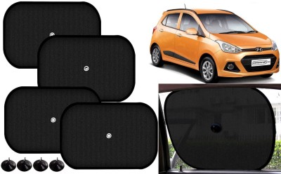 Auto Kite Side Window Sun Shade For Hyundai Grand i10(Black)