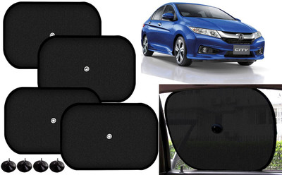 Auto Kite Side Window Sun Shade For Honda New City(Black)