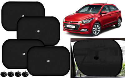 Auto Kite Side Window Sun Shade For Hyundai Elite i20(Black)