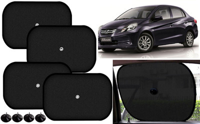 Auto Kite Side Window Sun Shade For Honda Amaze(Black)