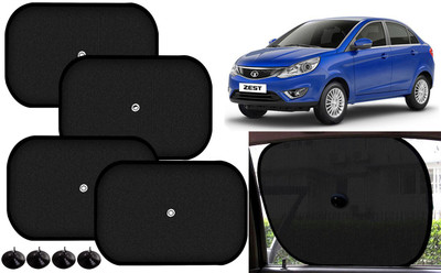 Auto Kite Side Window Sun Shade For Tata Zest(Black)