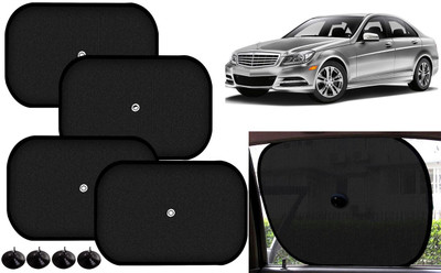 Auto Kite Side Window Sun Shade For Mercedes Benz C250(Black)