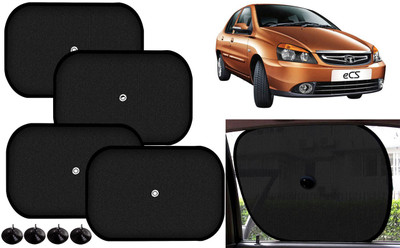 Auto Kite Side Window Sun Shade For Tata Indigo CS(Black)