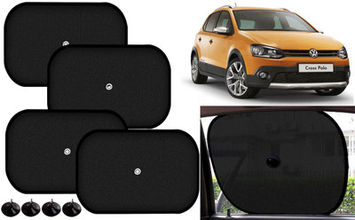 Auto Kite Side Window Sun Shade For Volkswagen Polo Cross(Black)