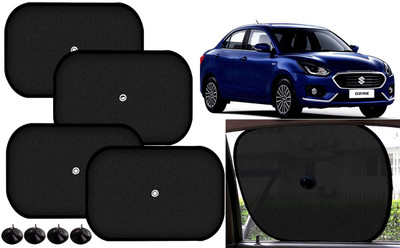 Auto Kite Side Window Sun Shade For Maruti Suzuki Swift Dzire(Black)