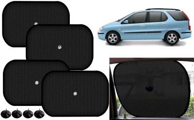 Auto Kite Side Window Sun Shade For Tata Indigo Marina(Black)