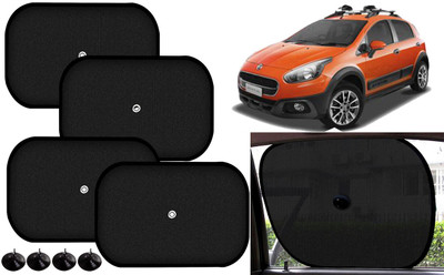 Auto Kite Side Window Sun Shade For Fiat Avventura(Black)