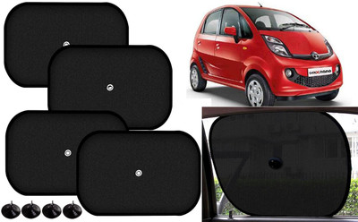 Auto Kite Side Window Sun Shade For Tata Nano Genx(Black)