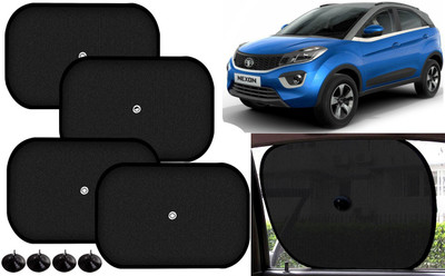 Auto Kite Side Window Sun Shade For Tata Nexon(Black)