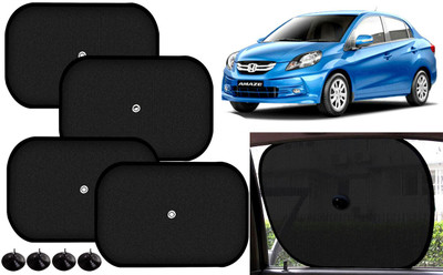 Auto Kite Side Window Sun Shade For Honda Amaze(Black)