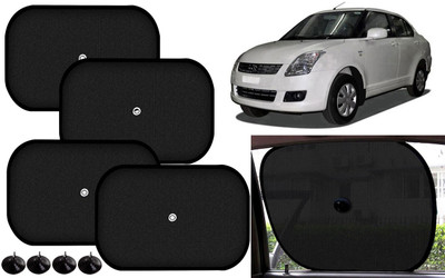 Auto Kite Side Window Sun Shade For Maruti Suzuki New Dzire(Black)