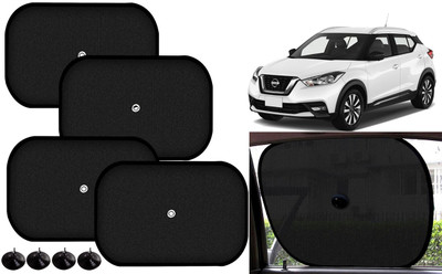 Auto Kite Side Window Sun Shade For Nissan Micra(Black)