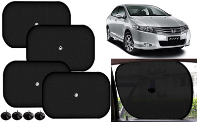 Auto Kite Side Window Sun Shade For Honda City(Black)
