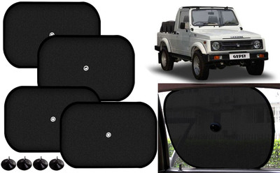 Auto Kite Side Window Sun Shade For Maruti Suzuki Gypsy MG-410(Black)