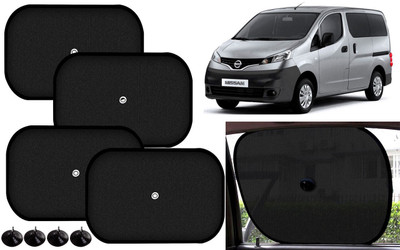 Auto Kite Side Window Sun Shade For Nissan Evalia(Black)