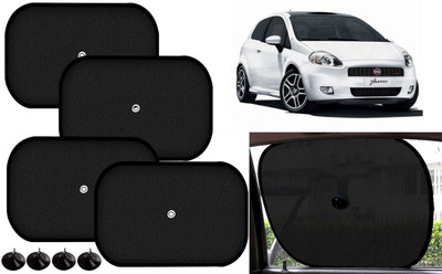 Auto Kite Side Window Sun Shade For Fiat Punto(Black)