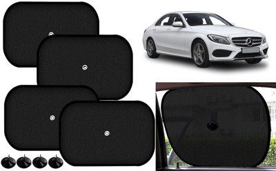 Auto Kite Side Window Sun Shade For Mercedes Benz C220(Black)