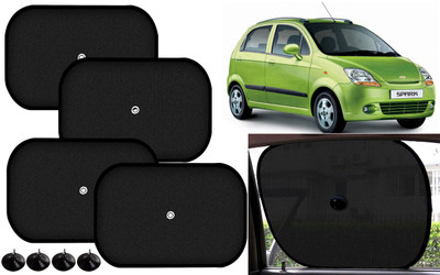 Auto Kite Side Window Sun Shade For Chevrolet Spark(Black)