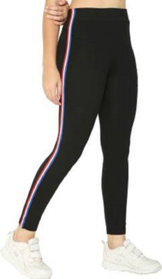 Burdy Solid Women Blue Tights