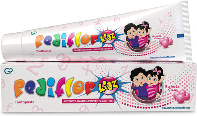 Pediflor Kidz Bubble Gum Toothpaste(140 g, Pack of 2) Pediflor Kidz Bubble Gum Toothpaste(140 g, Pack of 2)