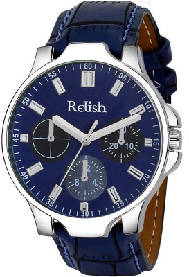 RELish Casual Blue Dial Strap Analog Watch  - For Men