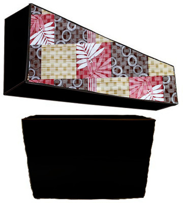 KingMatters Air Conditioner  Cover(Width: 117 cm, White, Black)