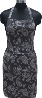 OASIS Cotton Home Use Apron - Free Size(Black, Single Piece)