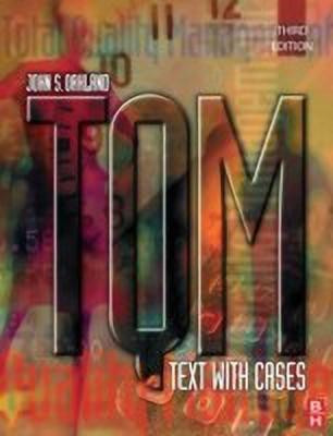 TQM: Text with Cases(English, Paperback, Oakland John S.)