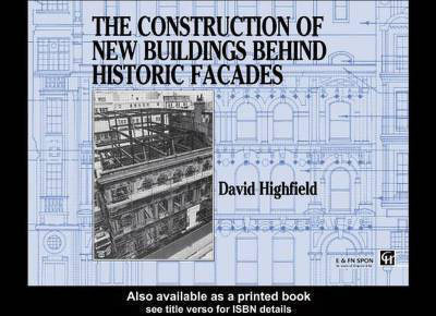 The Construction of New Buildings Behind Historic Facades(English, Hardcover, Highfield David)