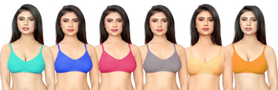 DeVry Women Plunge Non Padded Bra(Multicolor)