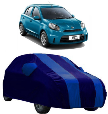 Elegance Car Cover For Nissan Micra Active (With Mirror Pockets)(Blue)
