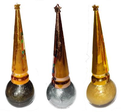 Bigwig Glitter Eyeliner Multicolor 3ml x3 ( black zari, silver, golden) 3 ml(multicolour)