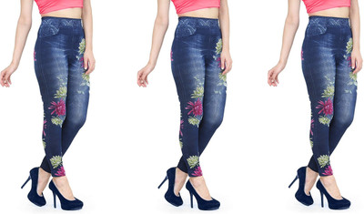 Tryo Blue Jegging(Printed)