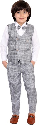 Fourfolds Boys Party(Festive) Trouser Shirt(White)