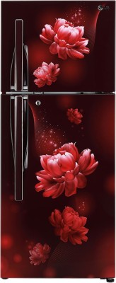LG 260 L Frost Free Double Door 2 Star Convertible Refrigerator(Scarlet Charm,...