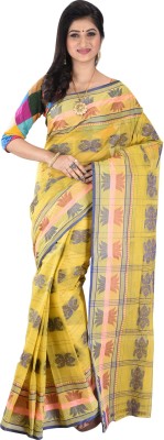 Dipali Enterprise Woven Tant Viscose Rayon, Georgette Saree(Orange)